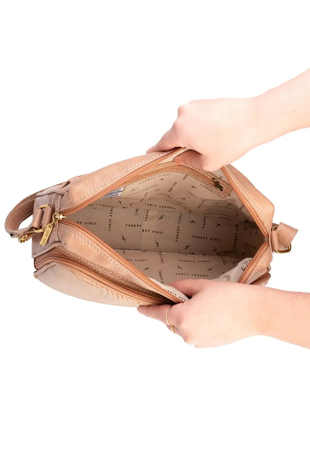 Bolsa de couro croco tiracolo Anita - Enluaze