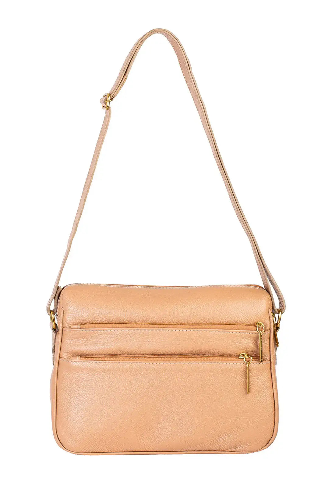 Bolsa de couro liso tiracolo Anita - Enluaze