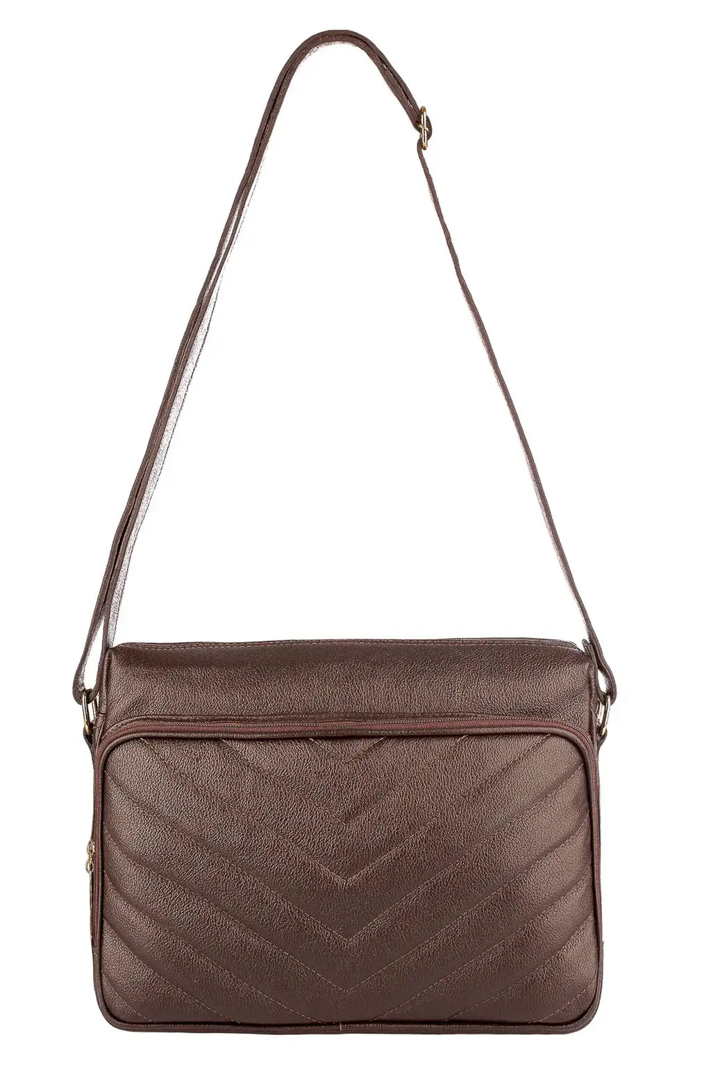 Bolsa de couro liso tiracolo Anita - Enluaze