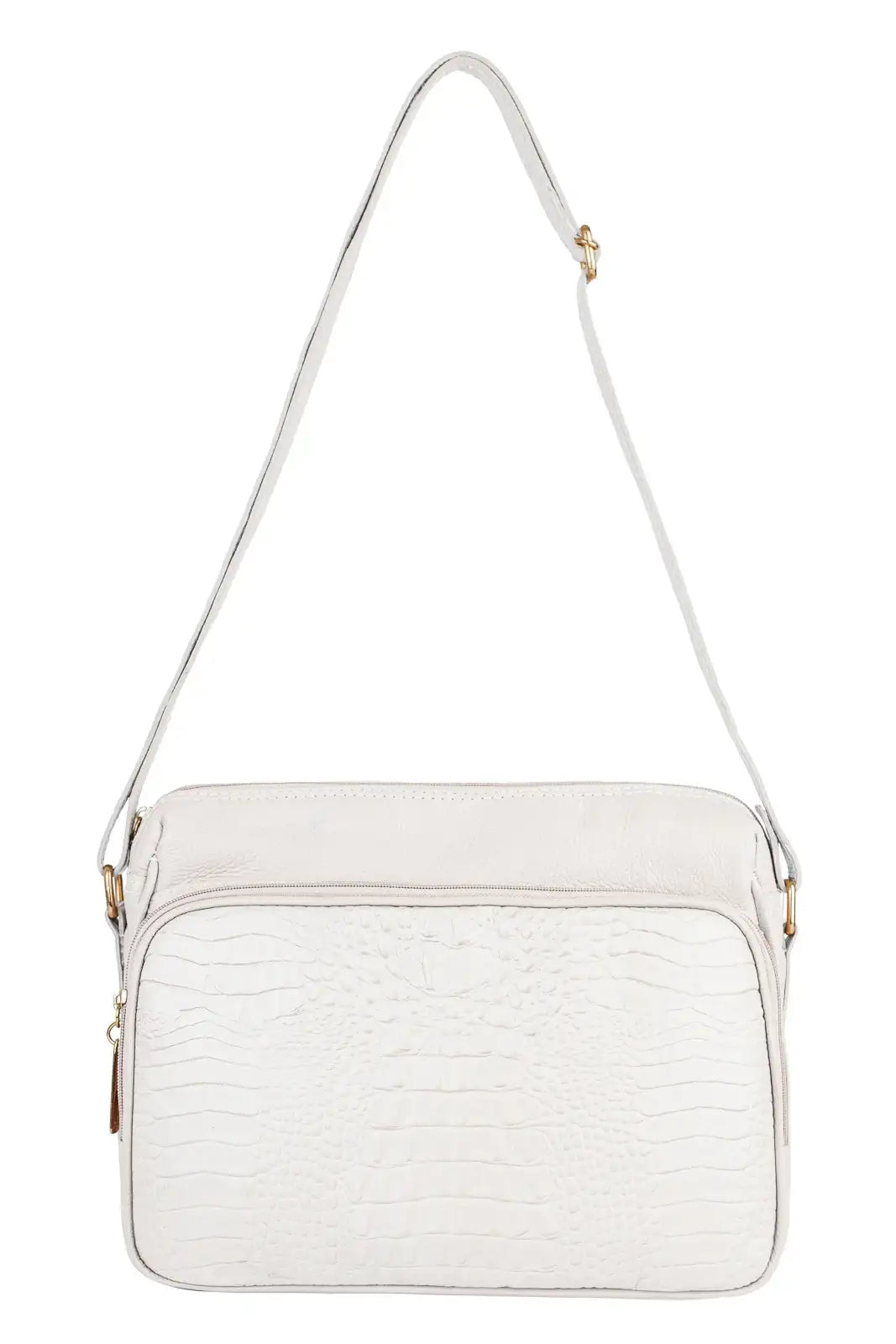 Bolsa de couro croco tiracolo Anita - Enluaze