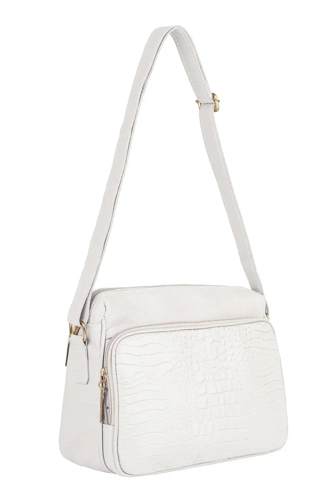 Bolsa de couro croco tiracolo Anita - Enluaze