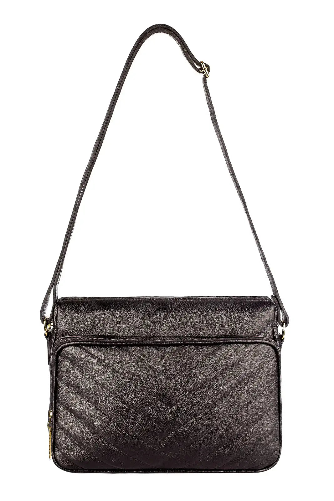 Bolsa de couro liso tiracolo Anita - Enluaze