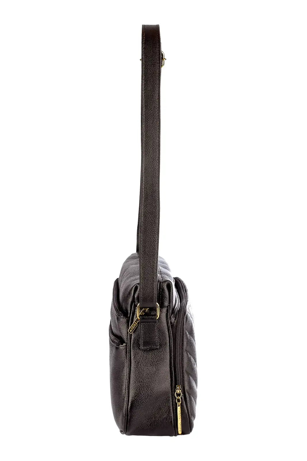 Bolsa de couro liso tiracolo Anita - Enluaze