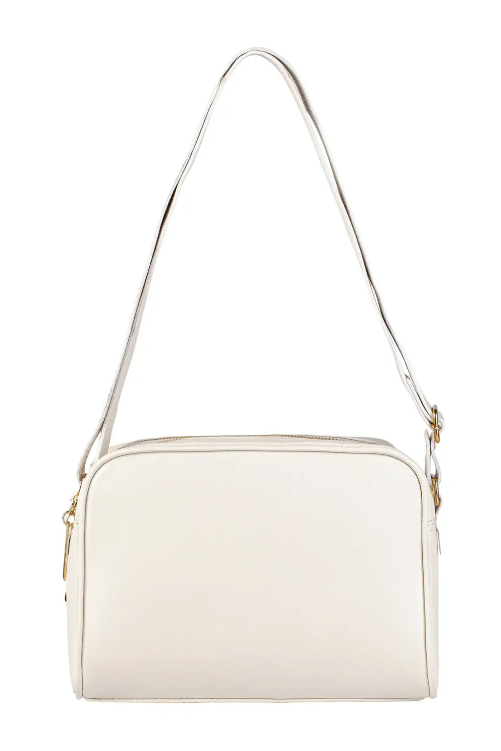 Bolsa quadrada de couro liso Daiana - Enluaze