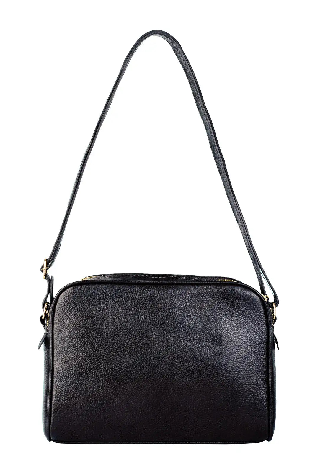 Bolsa quadrada de couro liso Daiana - Enluaze