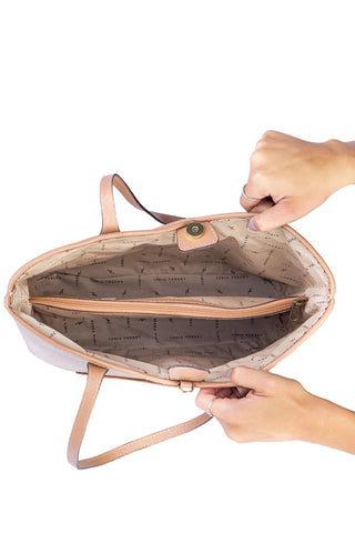 Bolsa grande de couro croco Rachel