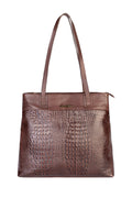 Bolsa de couro croco Abigail - Enluaze