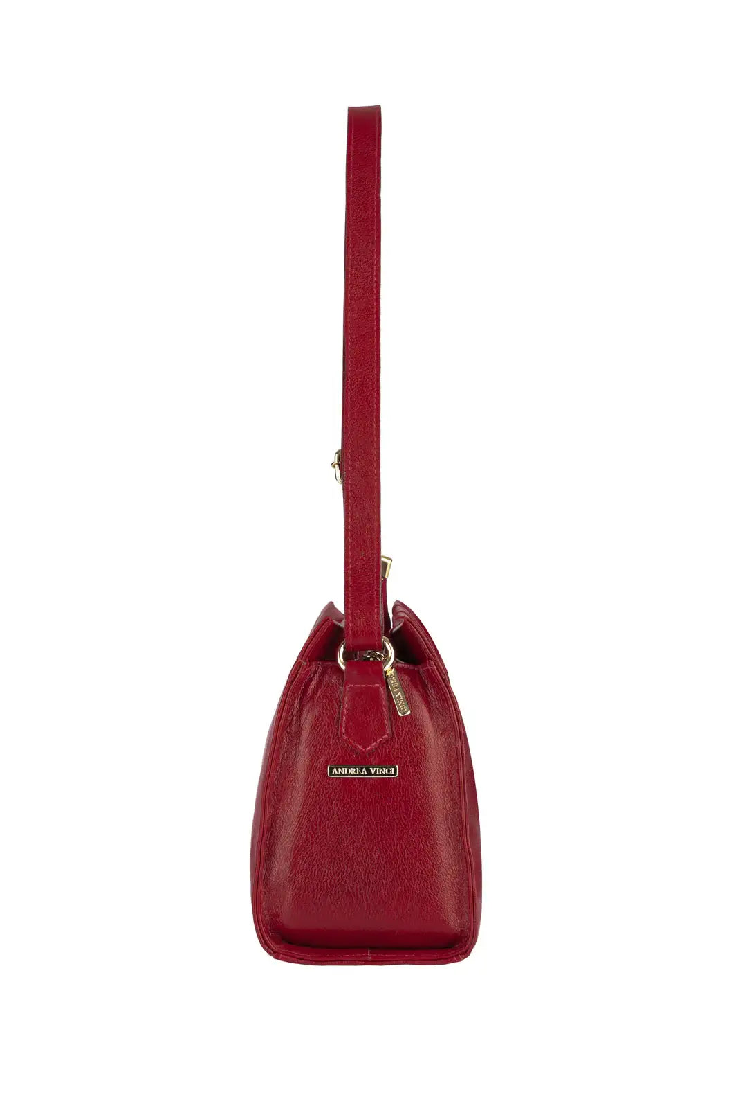 Bolsa de couro liso tiracolo Barbara - Enluaze