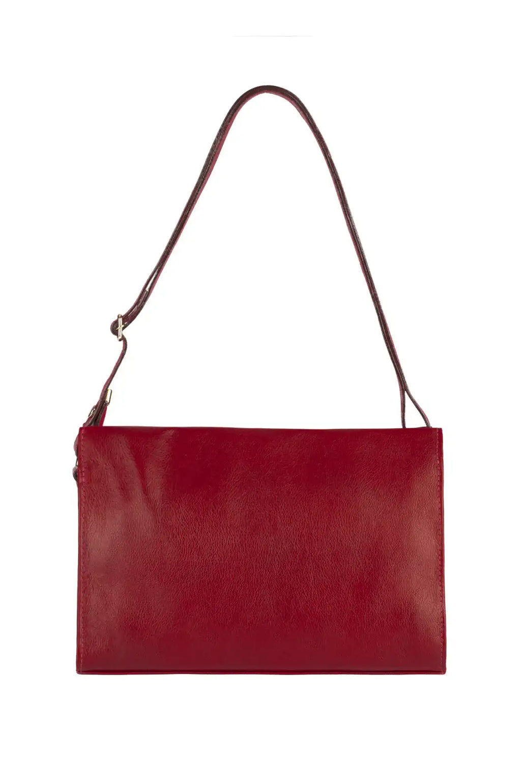 Bolsa de couro liso tiracolo Barbara - Enluaze