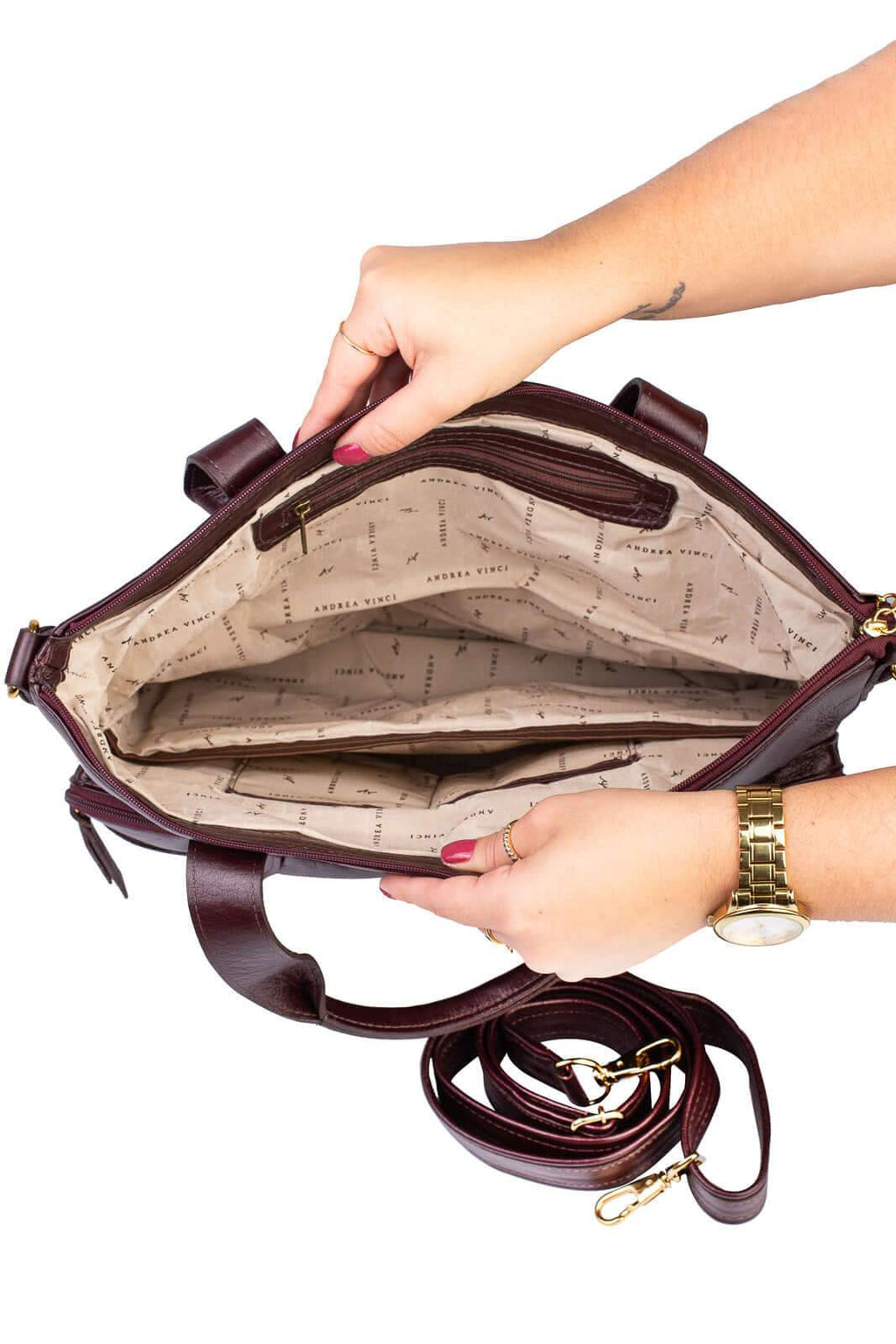 Bolsa/Pasta para notebook de couro croco Jaque - Enluaze