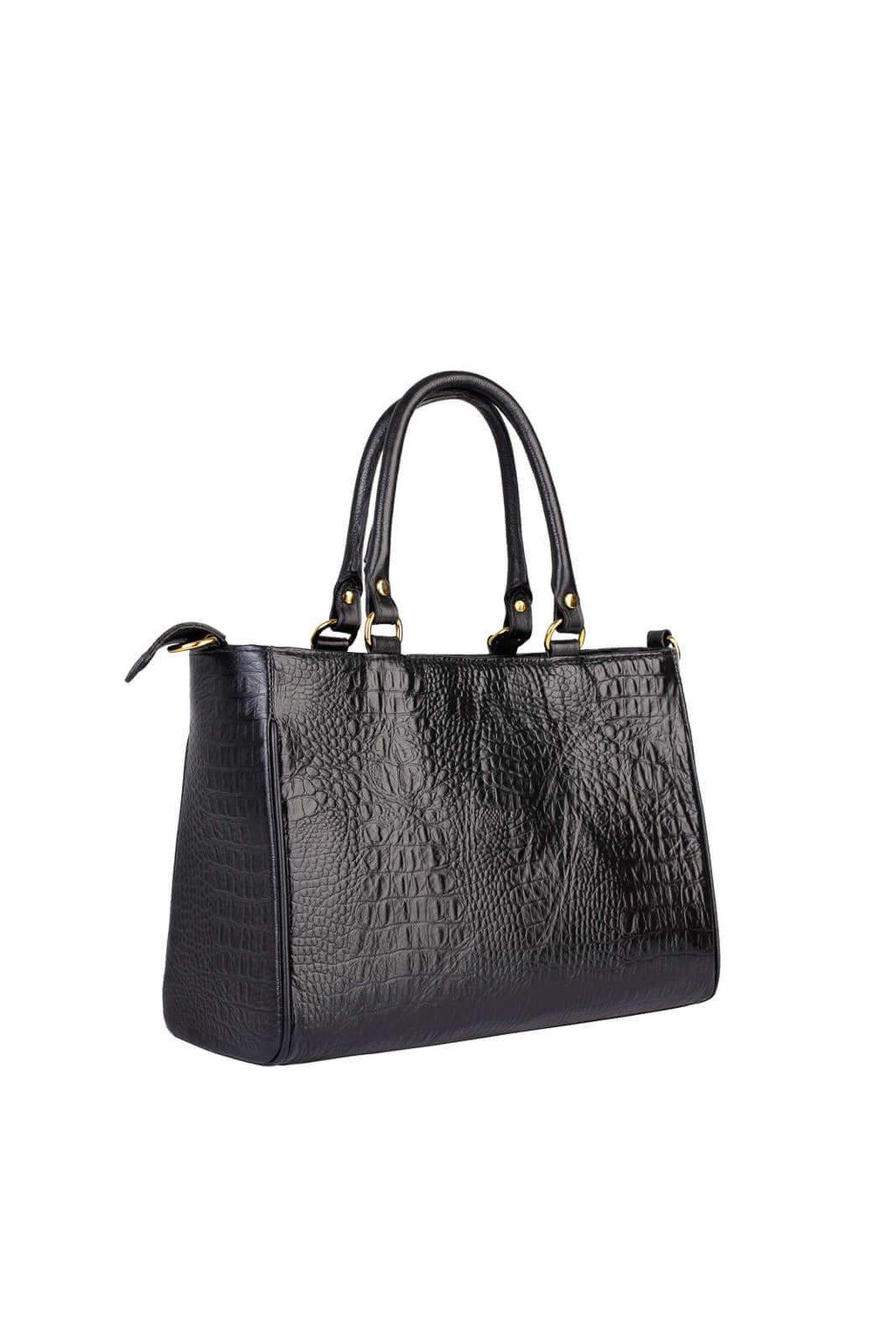 Bolsa feminina de couro croco Eliza - Enluaze