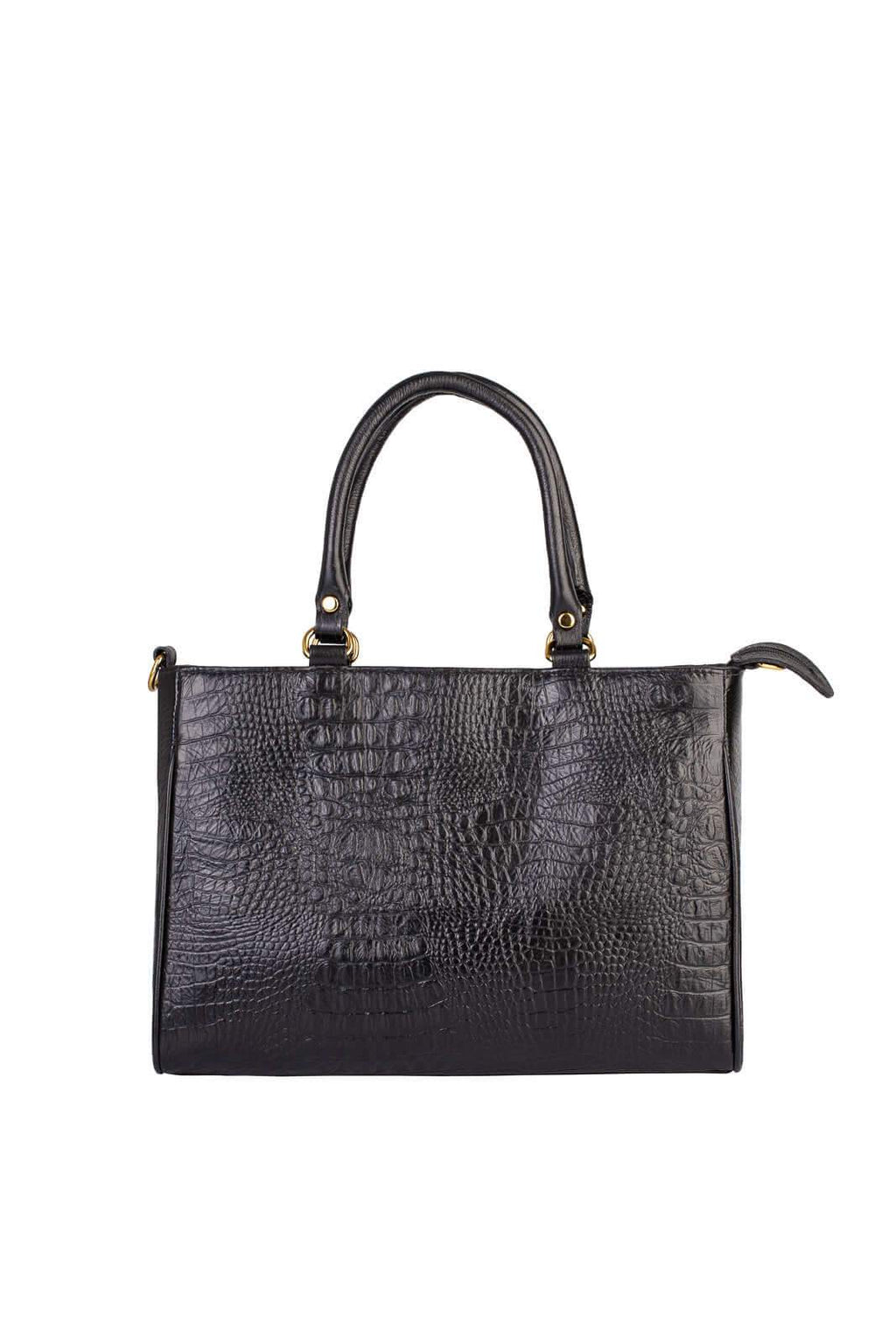 Bolsa feminina de couro croco Eliza - Enluaze