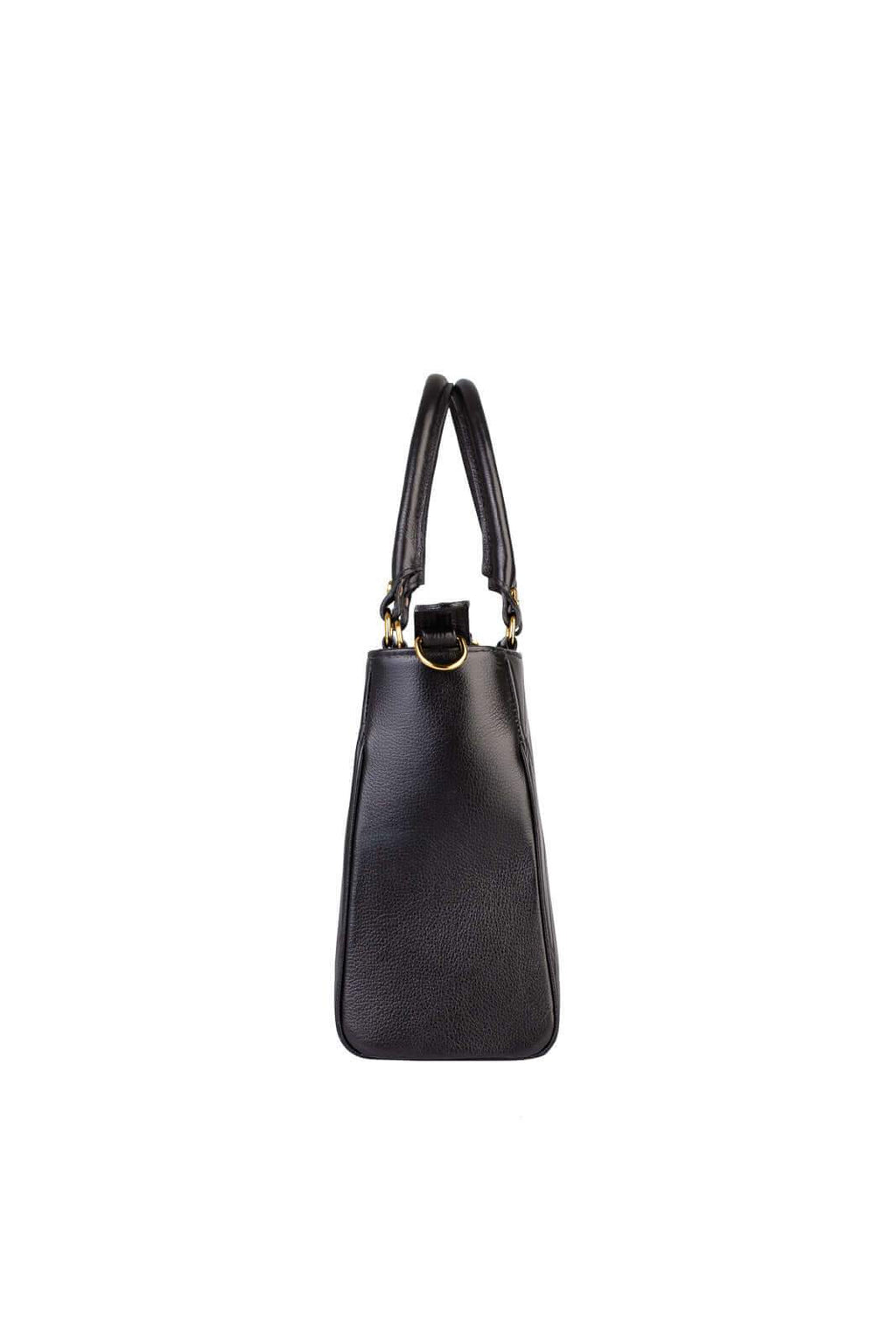 Bolsa feminina de couro liso Eliza - Enluaze
