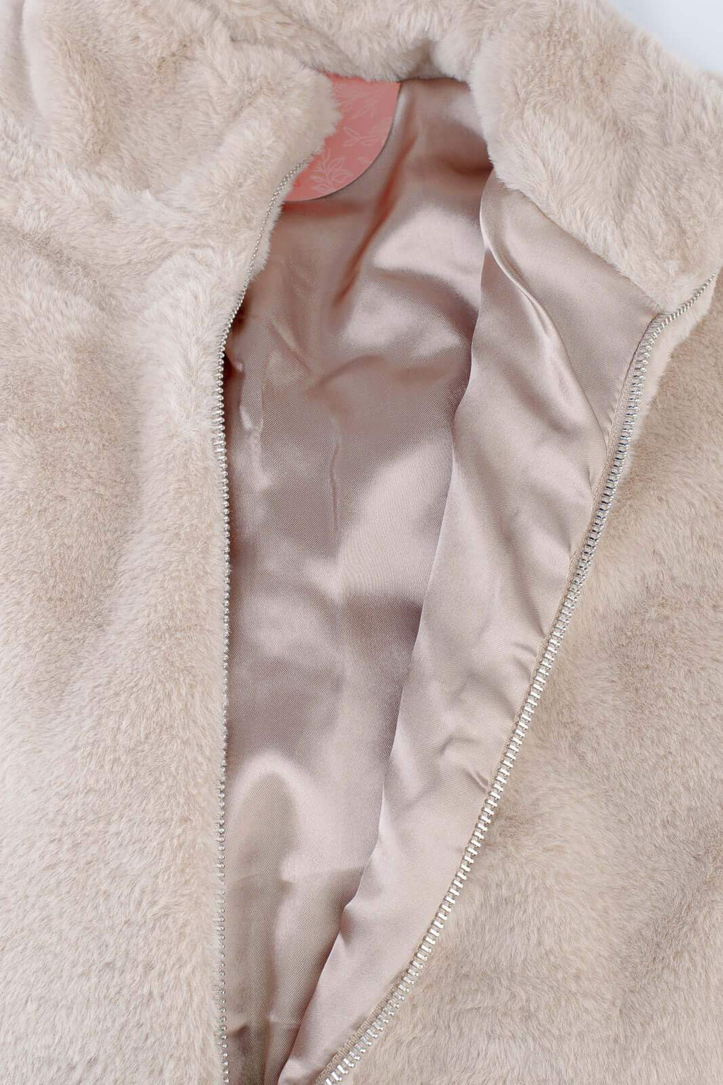 Jaqueta Fur feminina forrada com bolsos 70832 - Enluaze