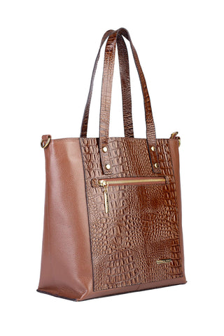 Bolsa feminina de couro croco Larissa