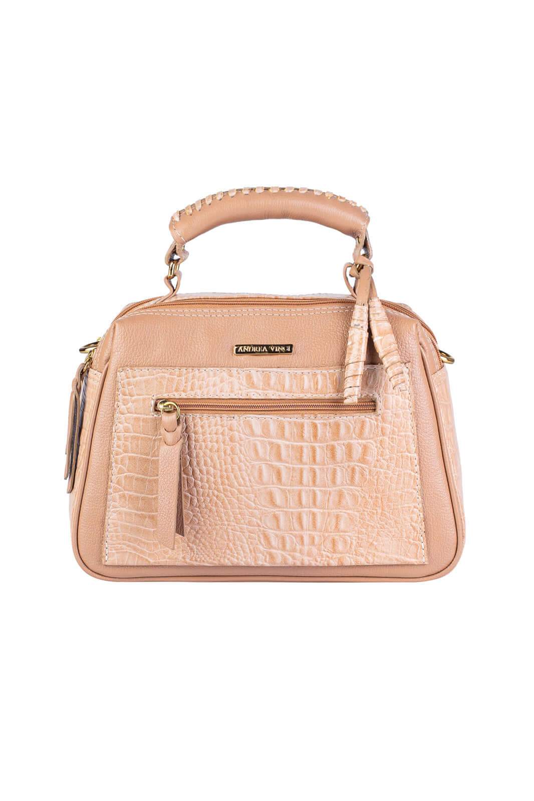 Bolsa pequena de couro croco Ruth - Enluaze