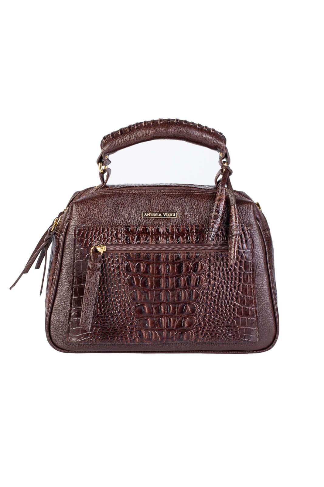 Bolsa pequena de couro croco Ruth - Enluaze