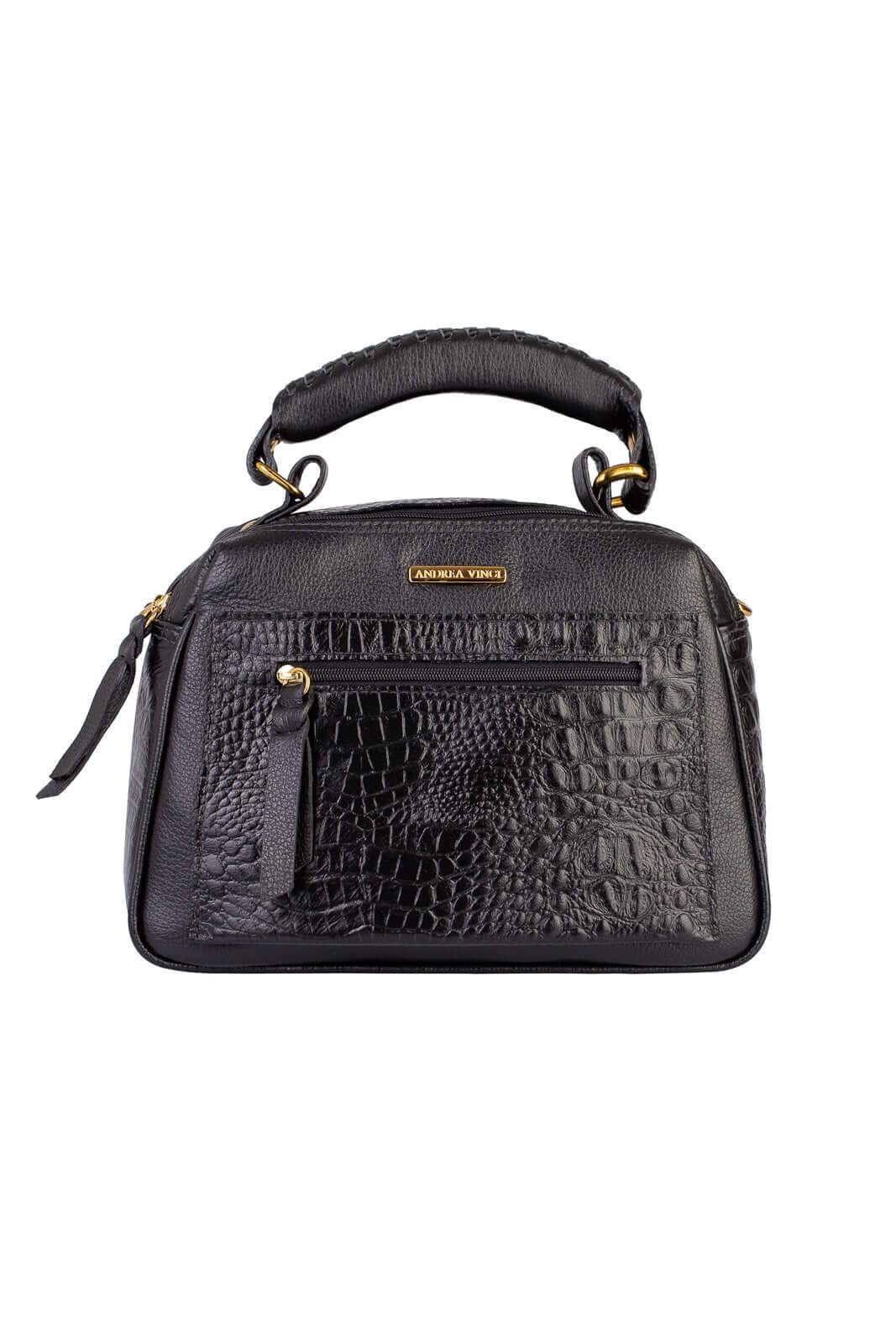 Bolsa pequena de couro croco Ruth - Enluaze