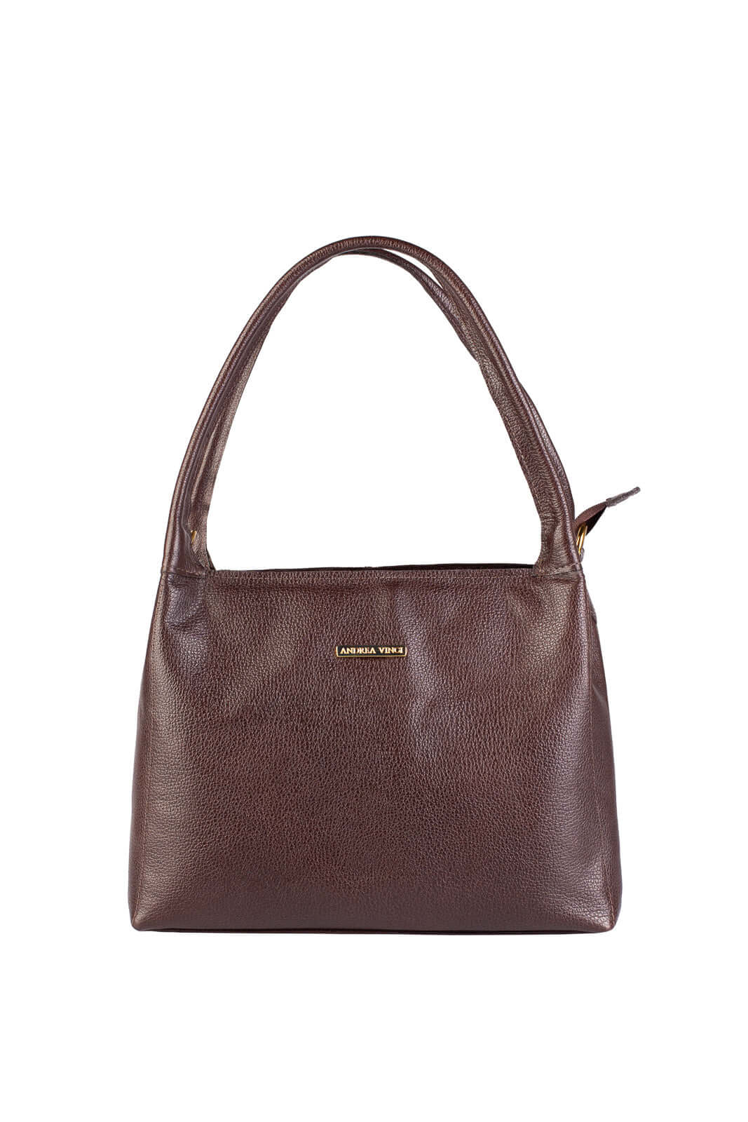 Bolsa básica de ombro em couro liso Maria - Enluaze