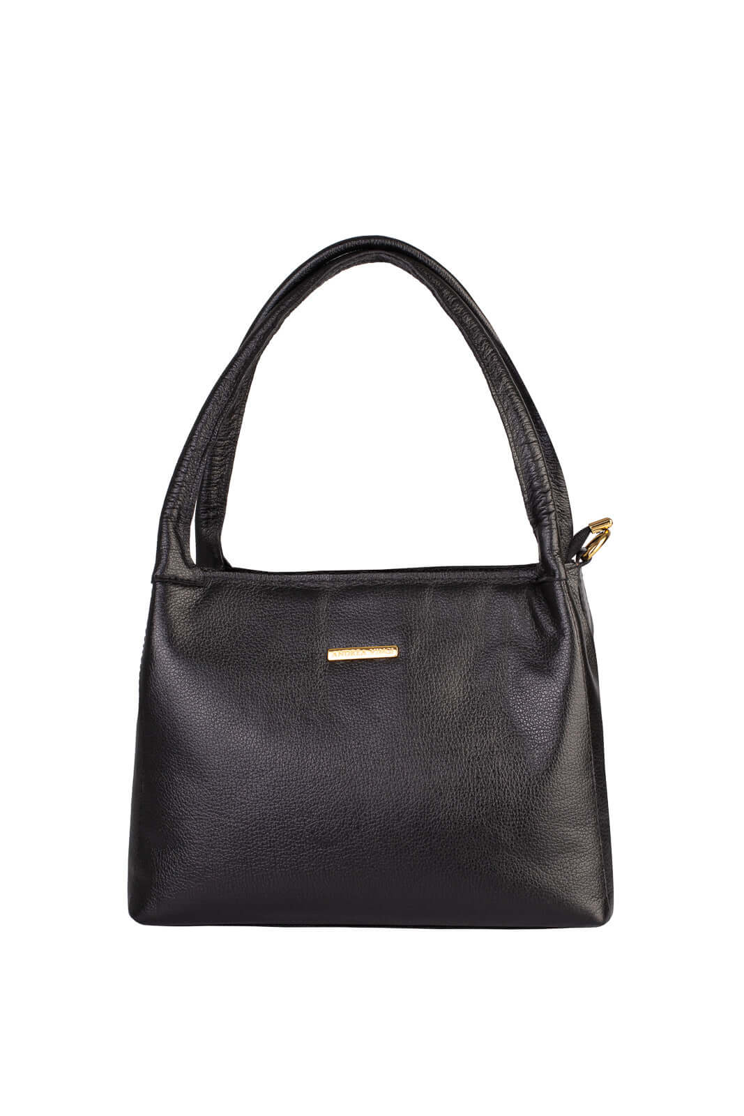 Bolsa básica de ombro em couro liso Maria - Enluaze