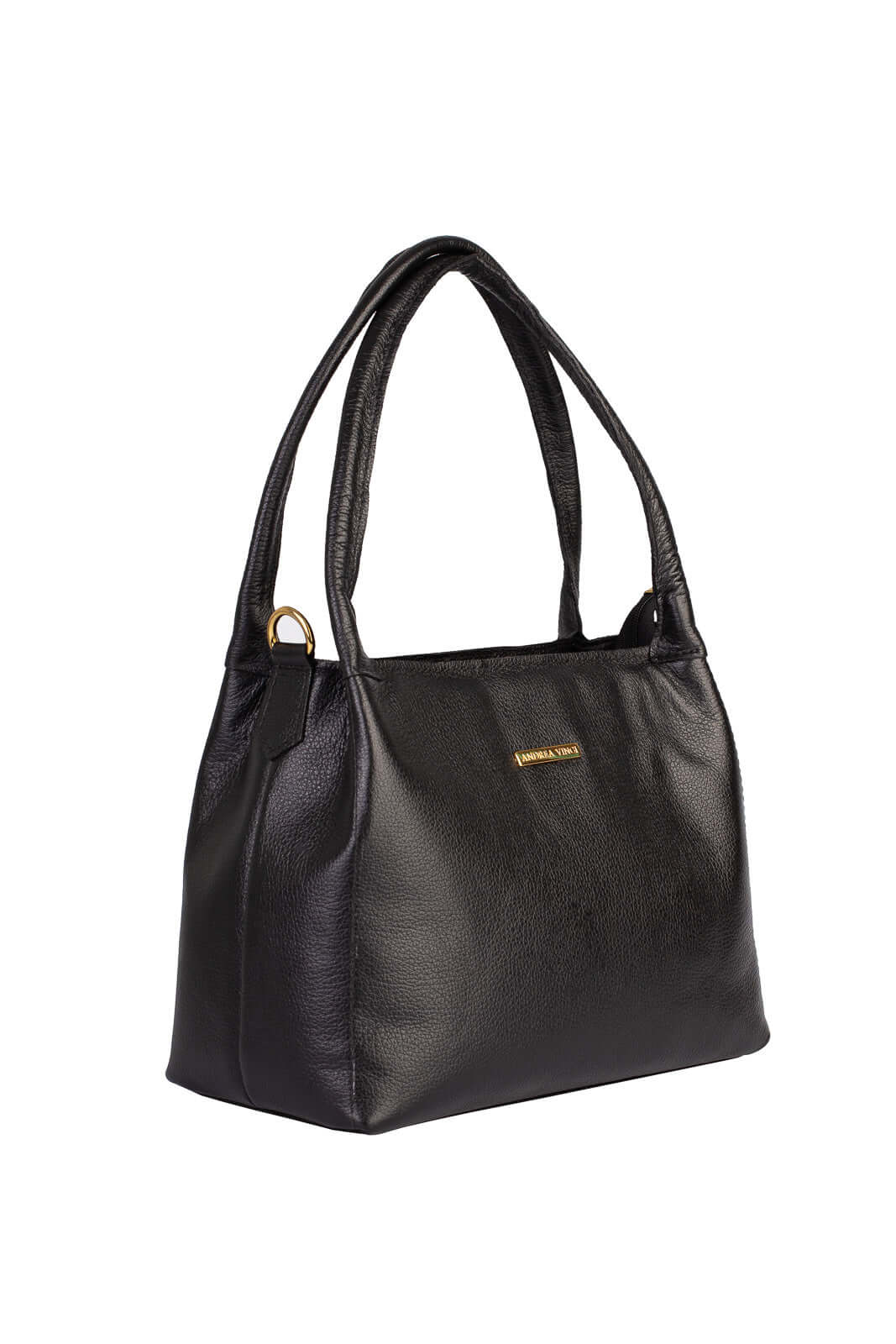 Bolsa básica de ombro em couro liso Maria - Enluaze