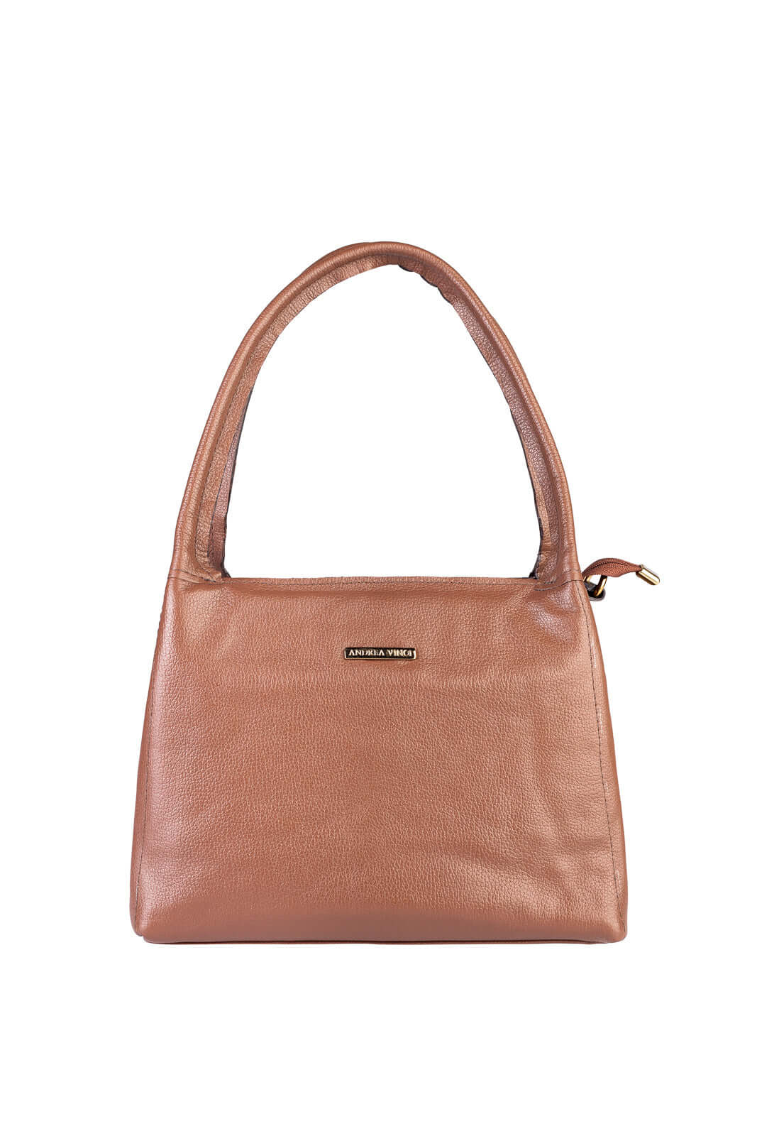 Bolsa básica de ombro em couro liso Maria - Enluaze