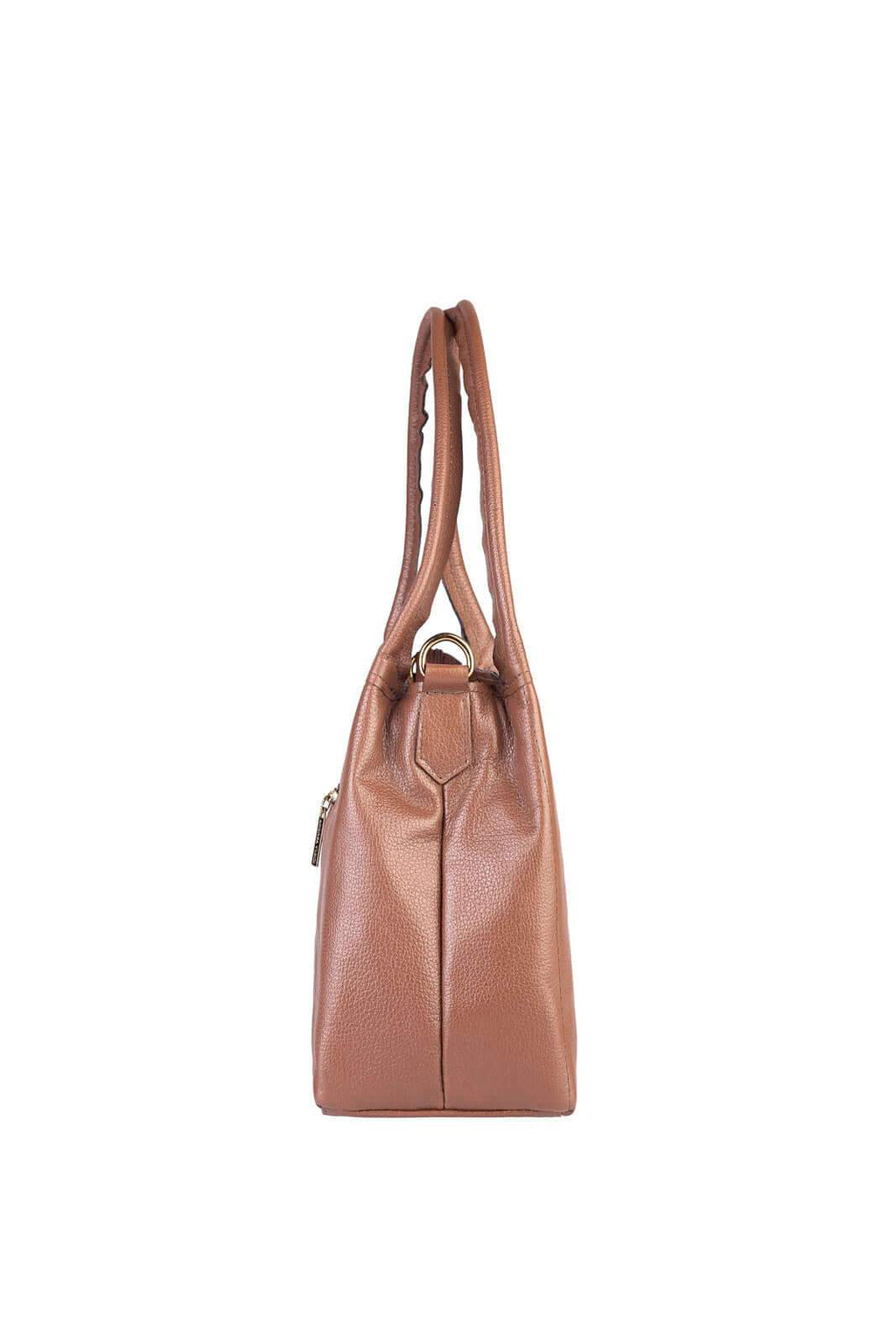 Bolsa básica de ombro em couro liso Maria - Enluaze