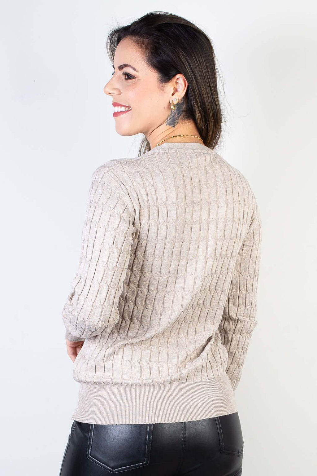 Casaco cardigan com botões 70870 - Enluaze