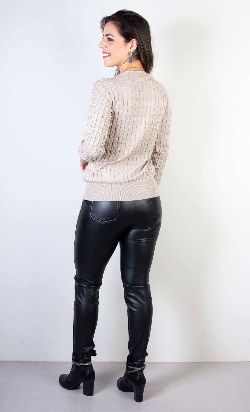 Casaco cardigan com botões 70870 - Enluaze