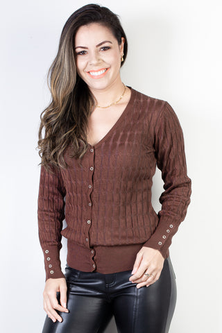 Casaco cardigan com botões 70870