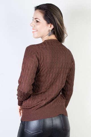 Casaco cardigan com botões 70870