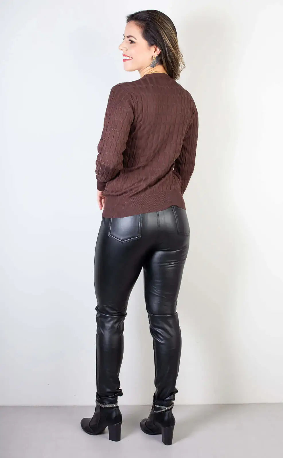 Casaco cardigan com botões 70870 - Enluaze