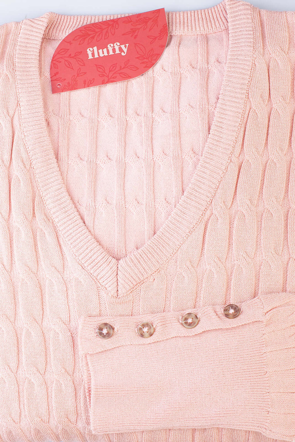 Blusa suéter feminino gola V 70871 - Enluaze