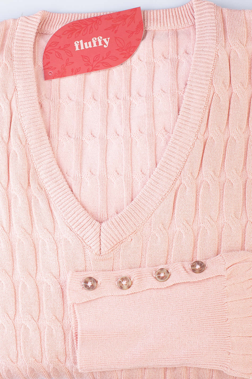 Blusa suéter feminino gola V 70871 - Enluaze