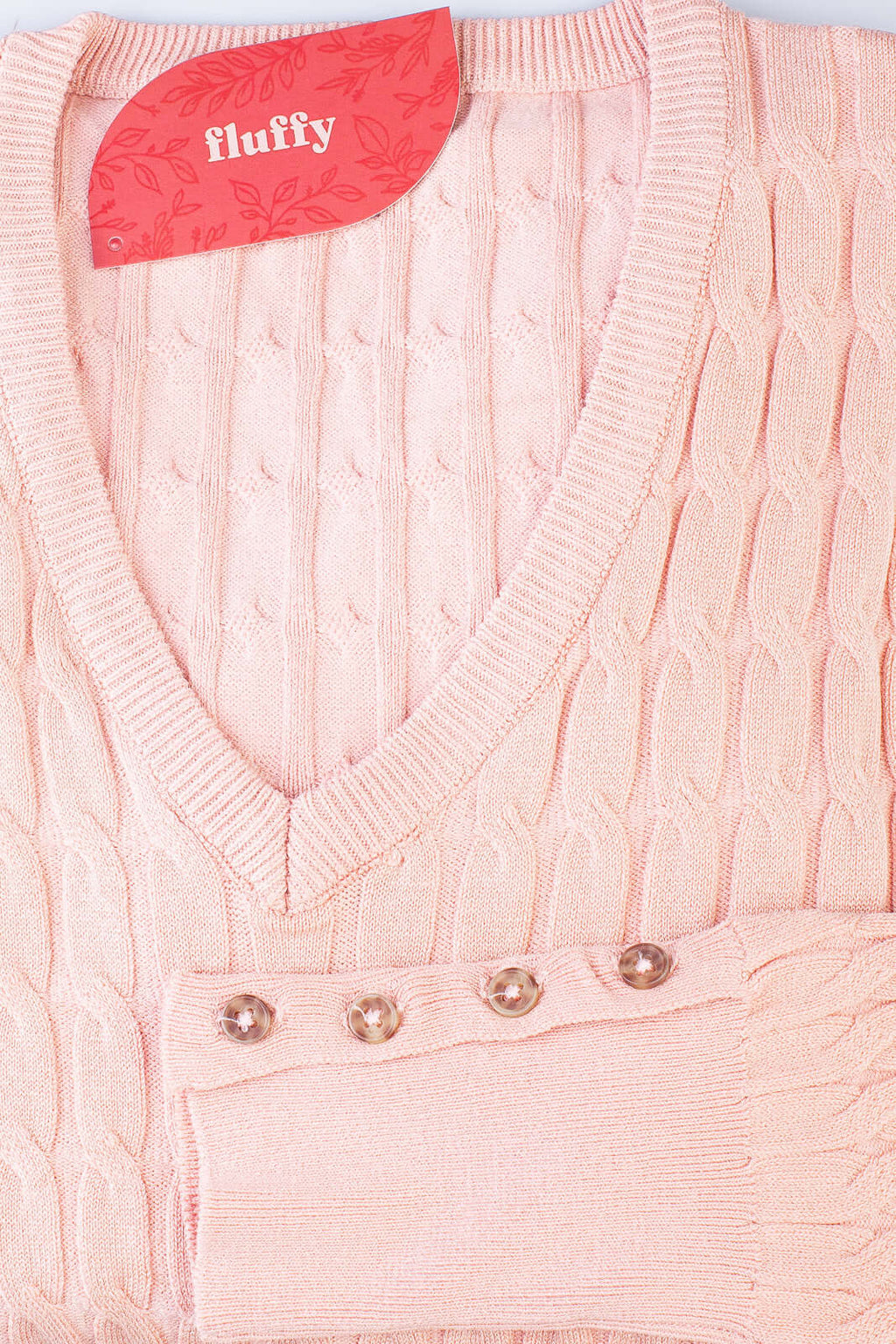 Blusa suéter feminino gola V 70871 - Enluaze