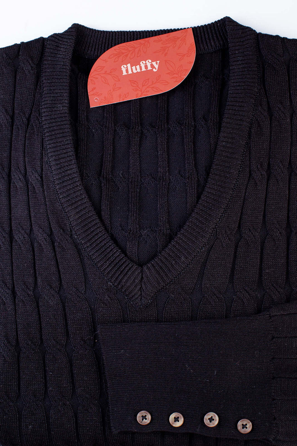 Blusa suéter feminino gola V 70871 - Enluaze