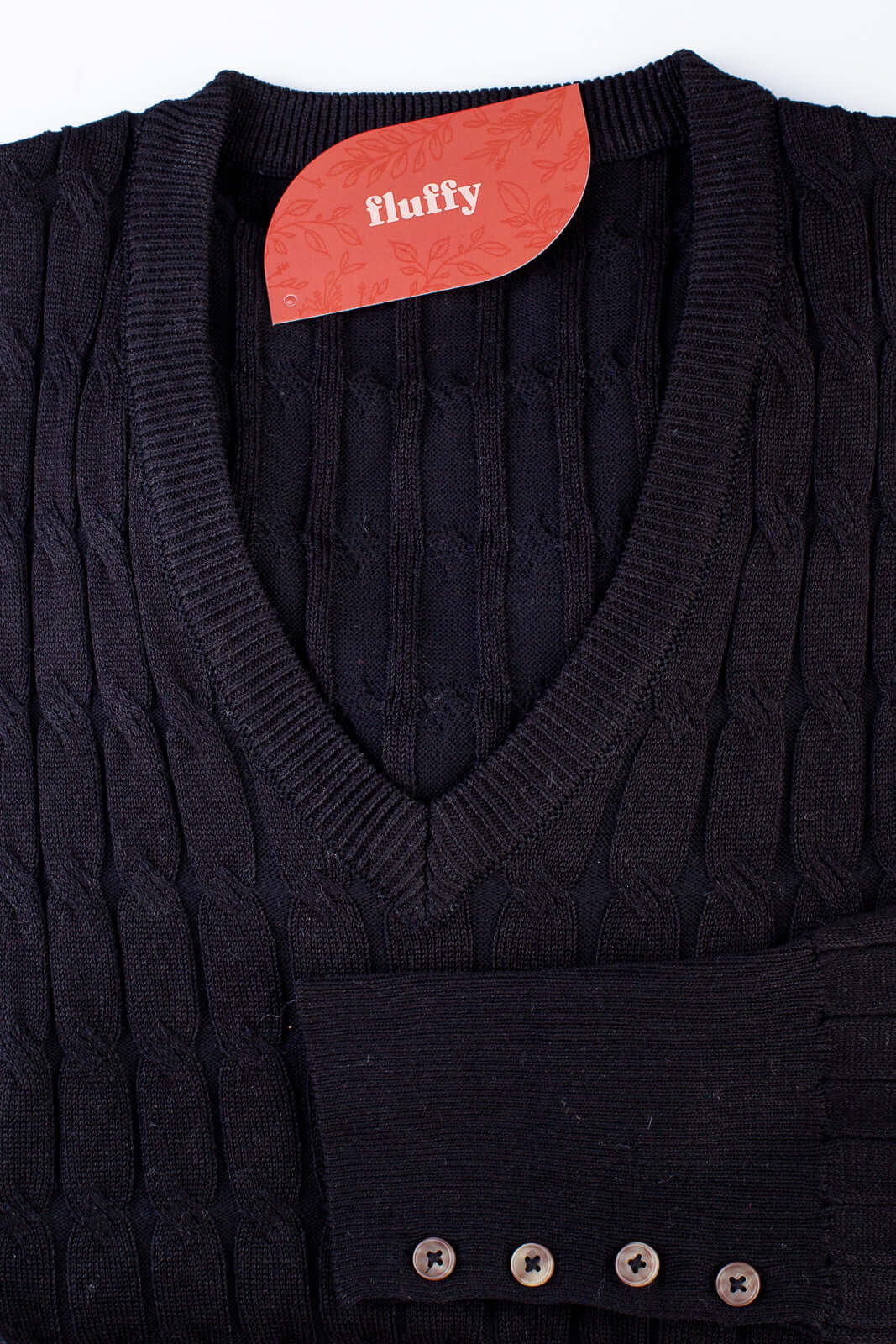 Blusa suéter feminino gola V 70871 - Enluaze