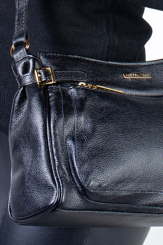 Bolsa tiracolo de couro liso Lorena - Enluaze - Bolsas, Mochilas e Acessórios em Couro Legítimo