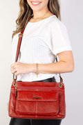 Bolsa tiracolo de couro liso Celine - Enluaze