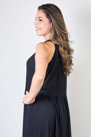 Vestido feminino midi decote halter 70968