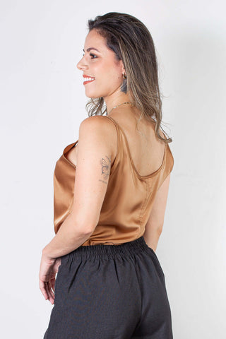 Blusa feminina de alcinha cetim 71103