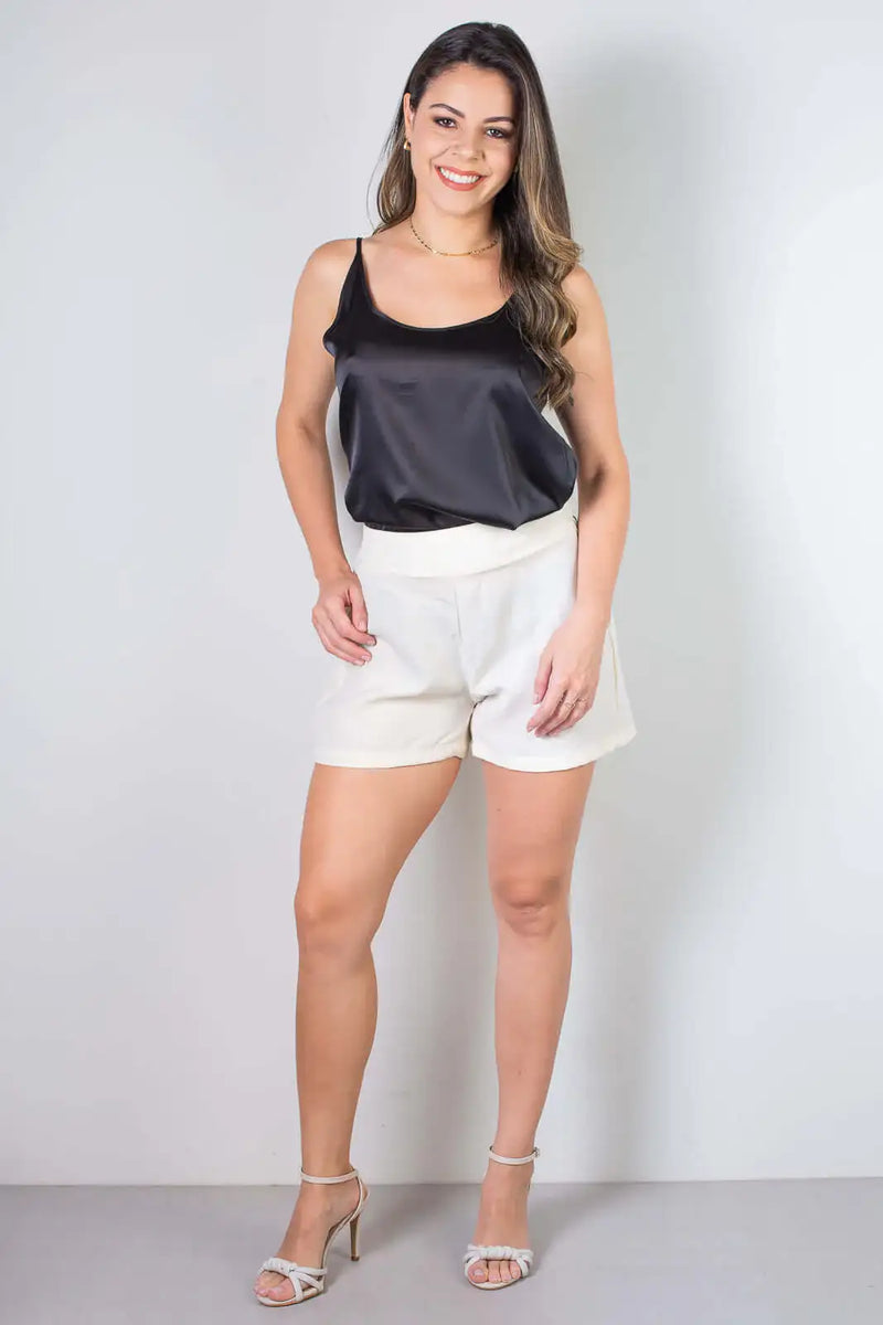 Blusa feminina de alcinha cetim 71103