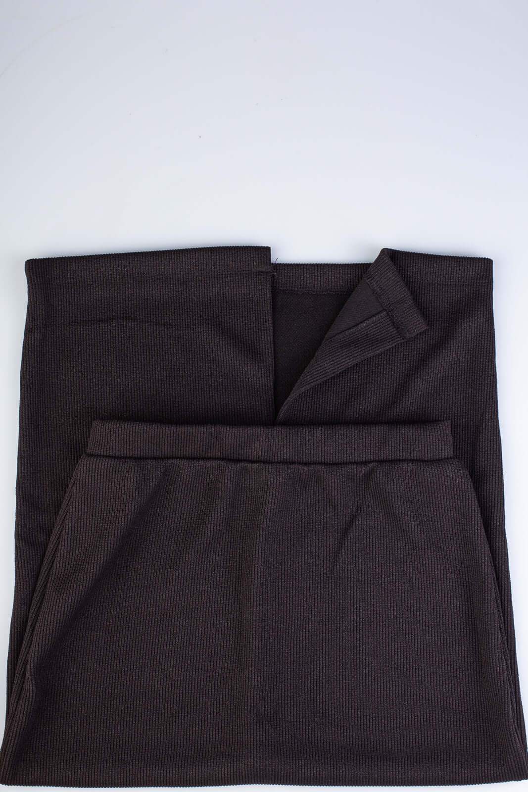 Saia midi feminina ribana canelada 71502 - Enluaze