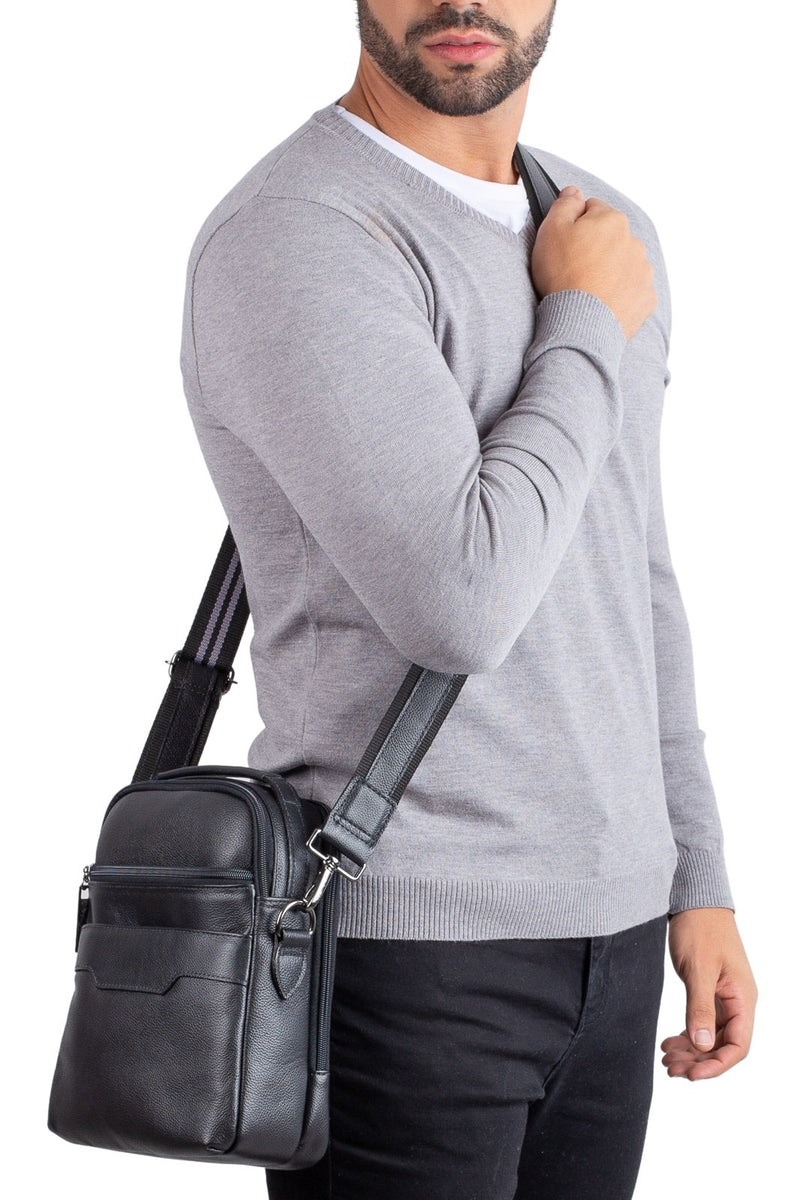 Bolsa transversal com divisórias Fernando