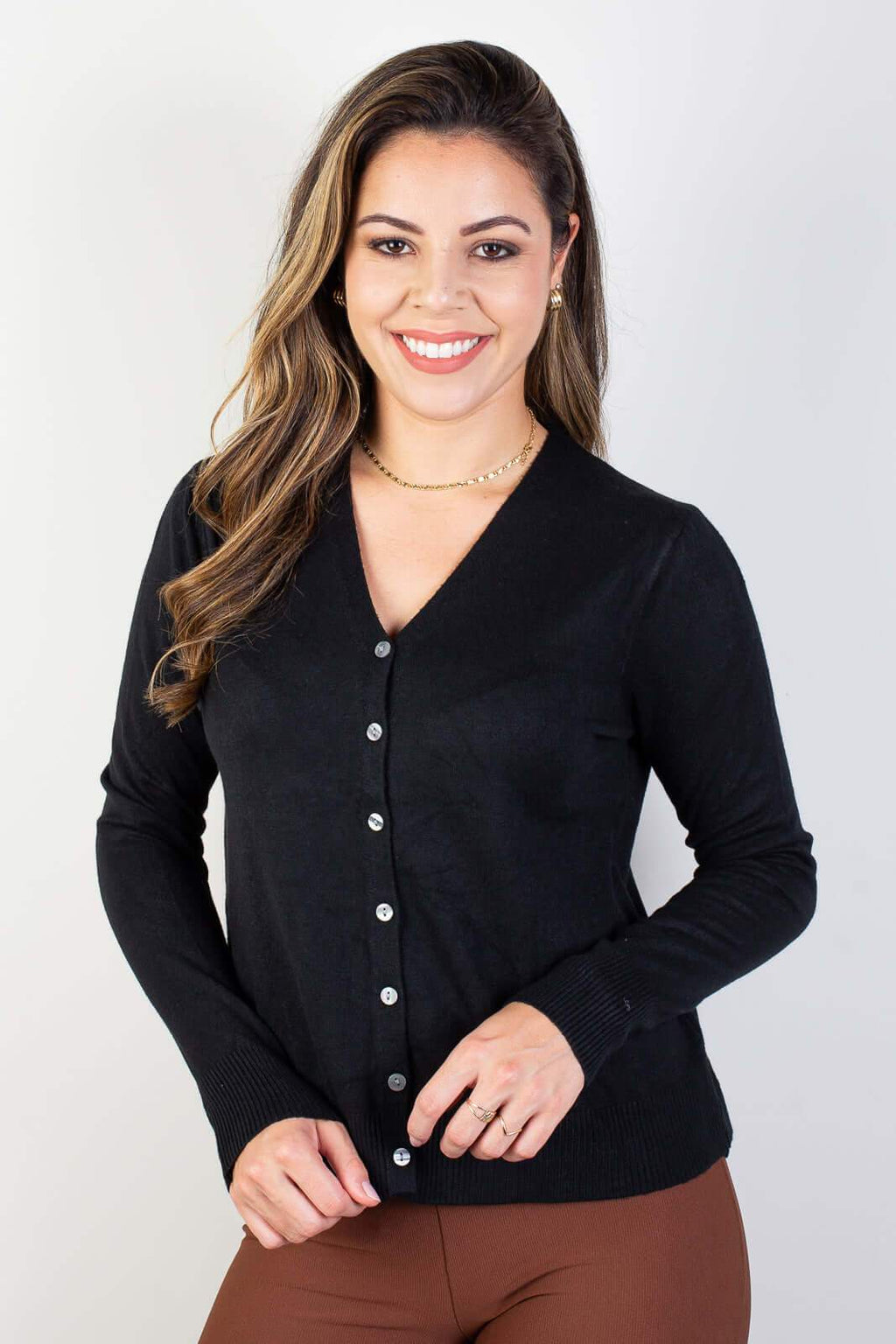 Casaquinho de malha leve feminino 80043 - Enluaze