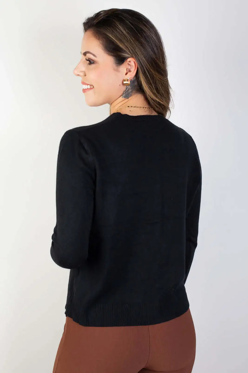 Casaquinho de malha leve feminino 80043 - Enluaze