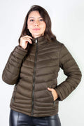 Jaqueta feminina de nylon curta 80226 — Enluaze, foto 20
