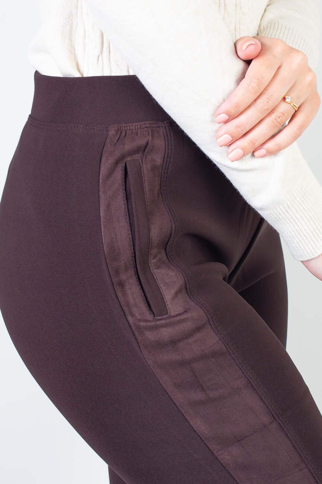 Calça feminina térmica com detalhe lateral 80478 - Enluaze