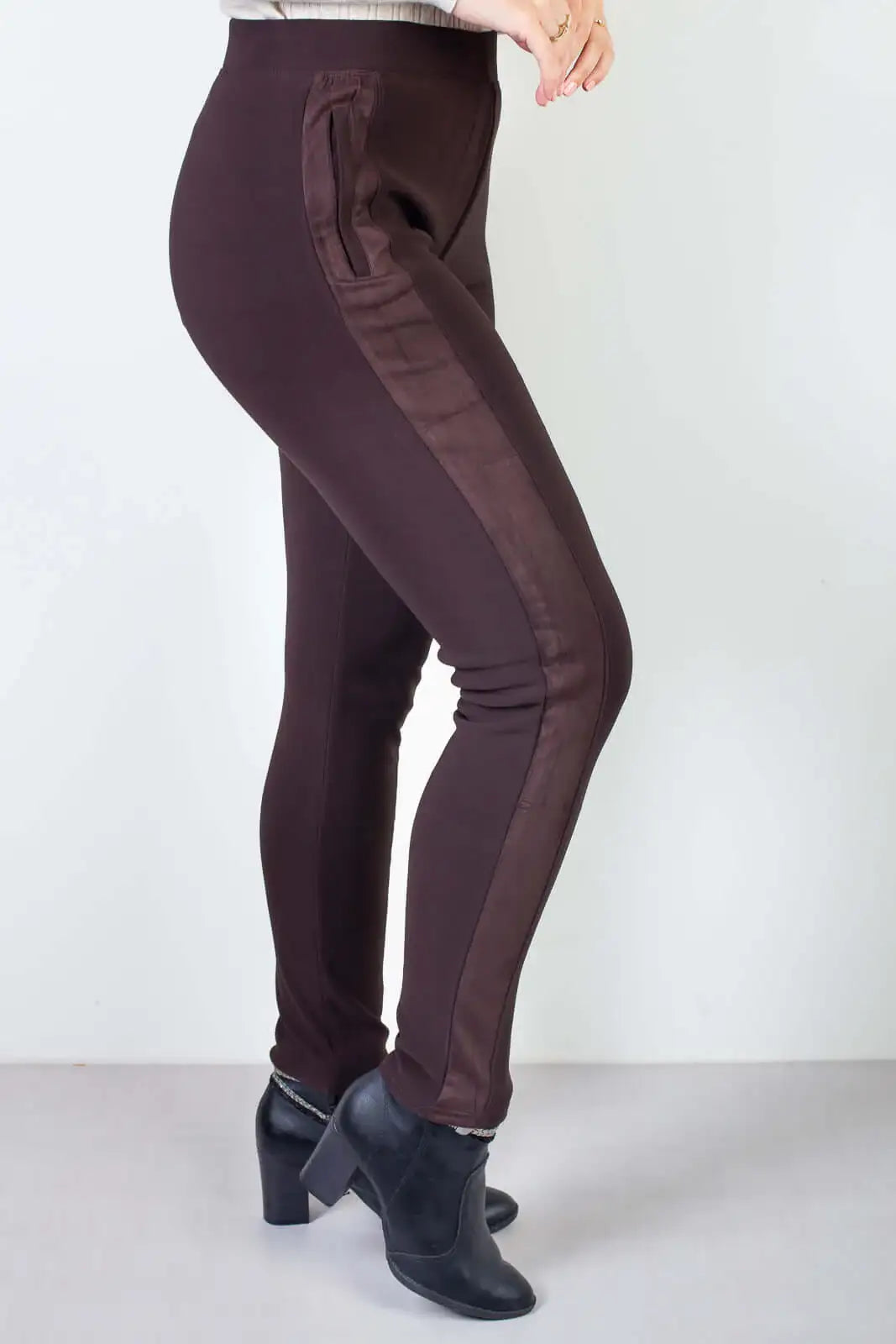 Calça feminina térmica com detalhe lateral 80478 - Enluaze