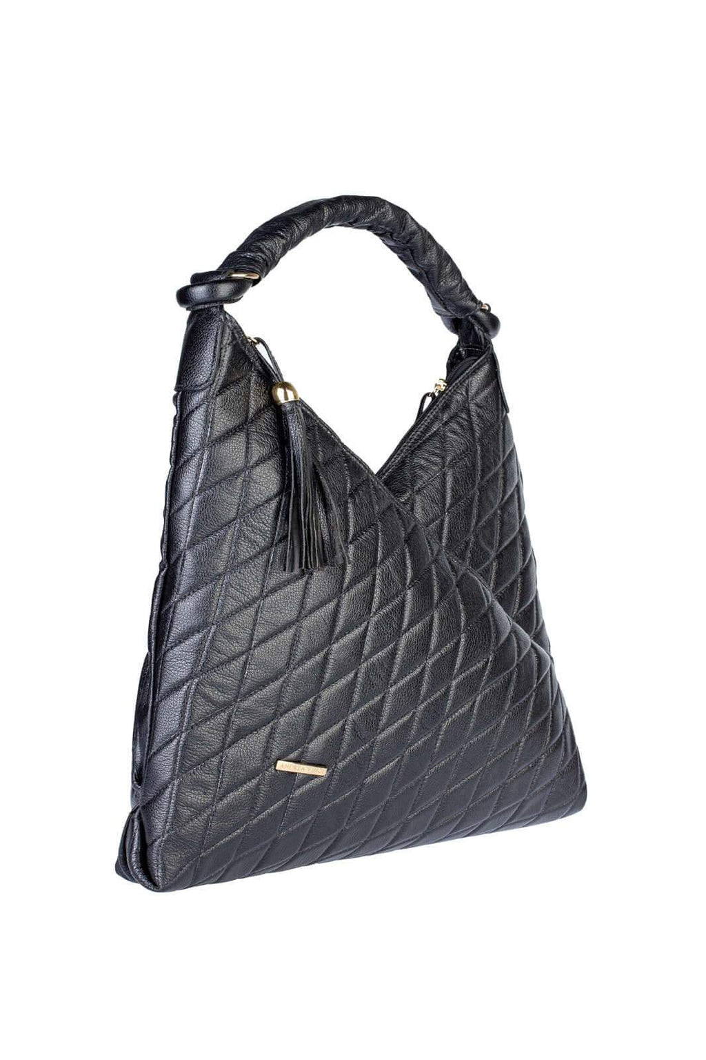 Bolsa de ombro em couro matelassê Carmen - Enluaze